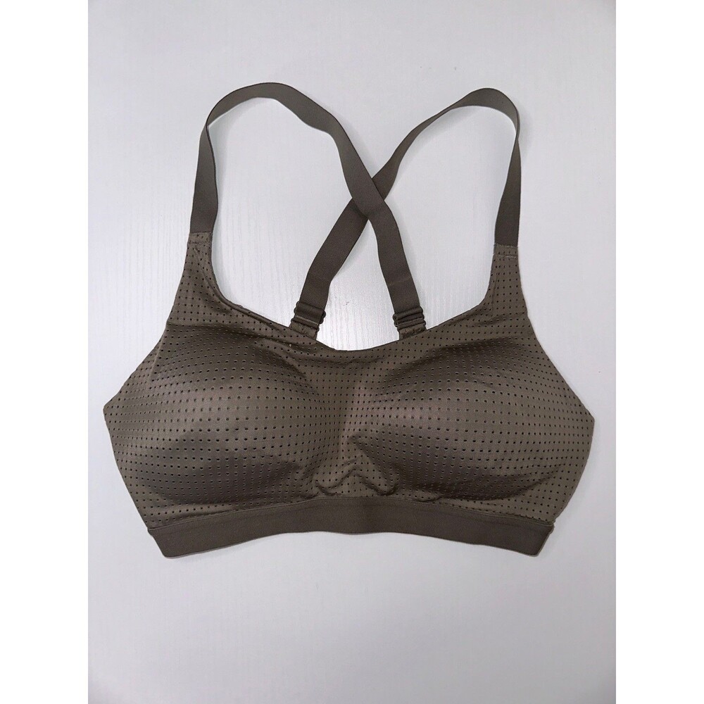 Victoria’s Secret Lightweight Mesh Sports Bra Olive Green Women’s size 32D